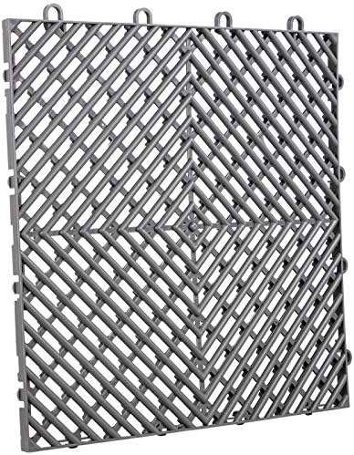 Happybuy Interlocking Tile 55PCS Grey, Drainage Tiles 12" x 12"x 0.6 Splicing - Image 4