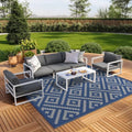 GENIMO Outdoor Rug, Waterproof Plastic Rugs 9'x12' by GENIMO