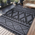 OLANLY Outdoor Rug 5x8 ft Waterproof Reversible Boho Mat by OLANLY