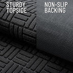 OLANLY Front Door Mat Outside Entrance 47x32, Heavy-Duty Rubber Doormat - Image 4