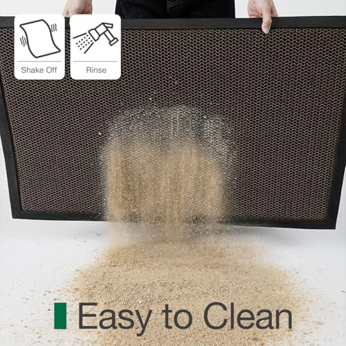 LUMI Outdoor Door Mat Traps & Hides Dirt 35.5x59, Outside Entrance - Image 5