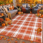 GENIMO Fall Decor Outdoor Rug, Plastic Rugs by GENIMO