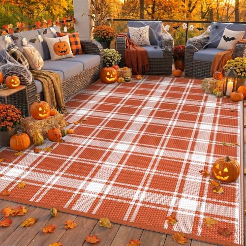 GENIMO Fall Decor Outdoor Rug, Plastic Rugs by GENIMO