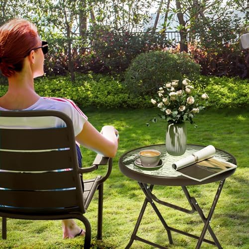 Outdoor Side Table, Small Patio End Table - Image 6