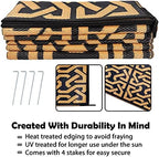 SAND MINE Reversible Mats, Plastic Straw Rug, Modern Area Rug, Large Floor Mat - Image 3