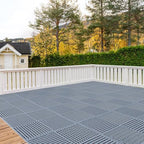 18 Pack Modular Interlocking Tiles Double Non-Slip 12"x12" Gray - Image 5