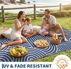 Garvee Reversible Rainbow Outdoor Rug 8x10 - Image 4