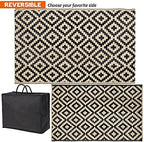 SAND MINE Waterproof Outdoor Rug 5x8 ft, Plastic Reversible Rug, Modern Area Rug - Image 3