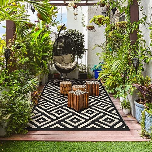 GENIMO Outdoor Rug, Waterproof Plastic Rugs - Image 4
