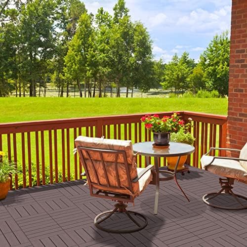 Goovilla 27 sq. ft Plastic Interlocking Deck Tiles，27PCS Waterproof Patio - Image 5
