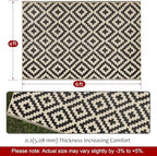 SAND MINE Reversible Mats, Plastic Straw Rug, Modern Area Rug, Large Floor Mat - Image 2