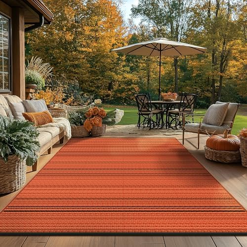 GENIMO Fall Decor Outdoor Rug, Plastic Rugs - Image 3