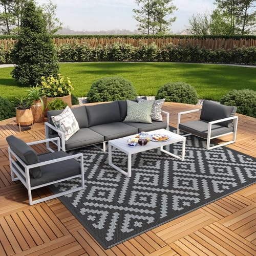 GENIMO Outdoor Rug, Waterproof Plastic Rugs by GENIMO