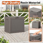 Outdoor Storage Box, Resin Deck Boxes Indoor and outdoor, Waterproof Storage - Image 5