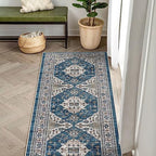 2x5 Washable Hallway Runner Rug: Indoor Farmhouse Entryway Kitchen Rugs - Image 2