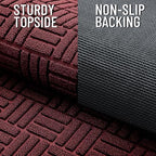 OLANLY Front Door Mat Outside Entrance 47x23, Heavy-Duty Rubber Doormat - Image 4