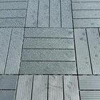 60 Pack Plastic Interlocking Deck Tiles, 60 sq. ft Patio Deck Tile, Dark Gray - Image 6
