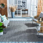 SAFAVIEH Courtyard Outdoor Square Rug 7'10" by Unknown