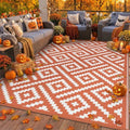 GENIMO Fall Decor Outdoor Rug, Plastic Rugs by GENIMO
