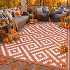 GENIMO Fall Decor Outdoor Rug, Plastic Rugs by GENIMO