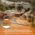 Majestick Goods 8-Pack Acacia Wood Straight Edge Interlocking Deck Tiles - Image 7