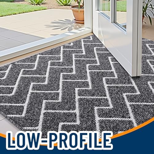 OLANLY Front Door Mat 48x32, Low-Profile Easy Clean Doormat - Image 3