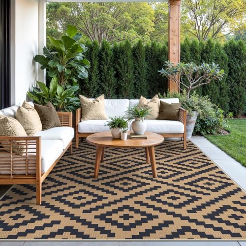 GENIMO Outdoor Rug, Waterproof Plastic Rugs - Image 6