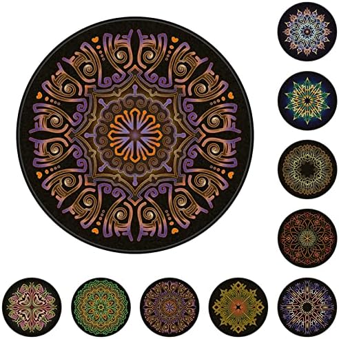 Chair Mat for Hardwood Floor Anti-Slip Floor Protector Round Gaming Computer by GZQIAWY
