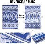 OLANLY Outdoor Rug 5x8 ft Waterproof Reversible Boho Mat - Image 2