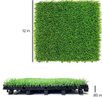 Majestick Goods 8-Count Fake Grass Interlocking Artificial Turf Deck Tiles - Image 2