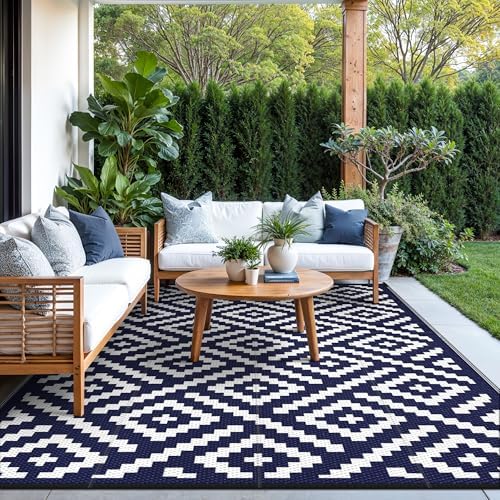 GENIMO Outdoor Rug, Waterproof Plastic Rugs - Image 5