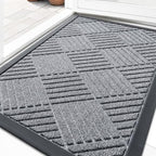 OLANLY Front Door Mat Outside Entrance 33x21, Waterproof Heavy-Duty Doormat by OLANLY