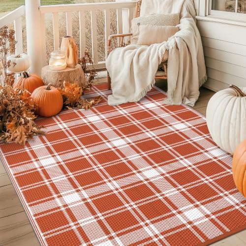 GENIMO Fall Decor Outdoor Rug, Plastic Rugs - Image 4