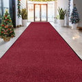 LuxUrux Striped Red Door Mat by LuxUrux