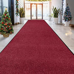 LuxUrux Striped Red Door Mat by LuxUrux