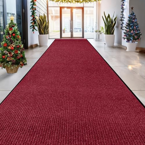 LuxUrux Striped Red Door Mat by LuxUrux