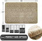 REFETONE Indoor Door Mat 24" x 36", Dirt Trapper Doormat - Image 2