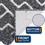 OLANLY Front Door Mat 48x32, Low-Profile Easy Clean Doormat - Image 4