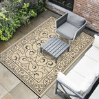 9x12 Outdoor Rug Waterproof Foldable Plastic Straw Carpet - Image 4