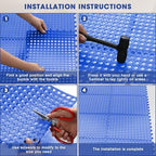 Drydiet 8 Pack Drainage Tiles Modular Interlocking Floor Tiles - Image 3