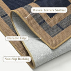 Vasofe 2x6 Jute Checkered Rugs, Outdoor Runner, Runner Carpet - Image 7