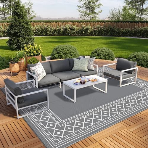 GENIMO Outdoor Rug, Waterproof Plastic Rugs 10'x20' by GENIMO