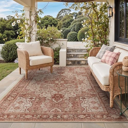 GENIMO Indoor Outdoor Rug, Washable by GENIMO