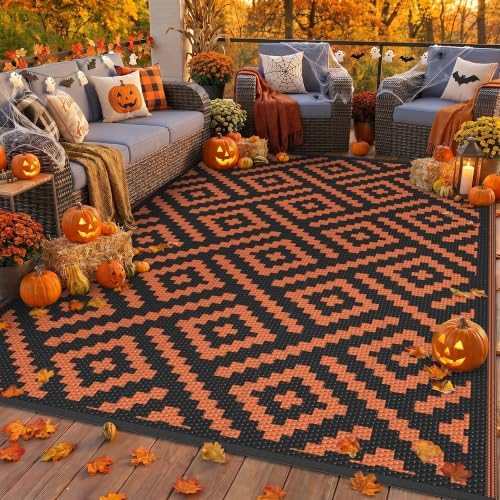 GENIMO Fall Decor Outdoor Rug, Plastic Rugs by GENIMO