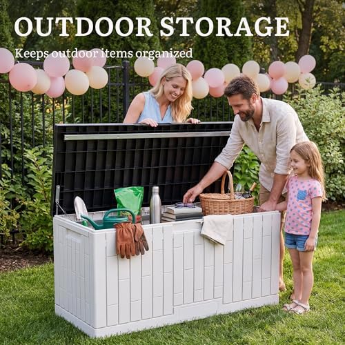 YITAHOME 120 Gallon Outdoor Storage Deck Box - Image 4