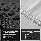 Patio Rectangular Table Chair Set Cover Waterproof 420D Heavy Duty Large - Image 4