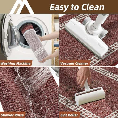 COSY HOMEER Kitchen Rugs Sets of 2 Non-Slip Washable - Image 7