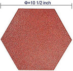 RevTime 20 pcs Hexagon Rubber Pavers 10-1/2", 3/4" Thick - Image 2