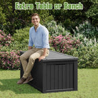 KAMABOKO Outdoor Storage Box, 230 Gallon Deck Box Outdoor Waterproof - Image 6
