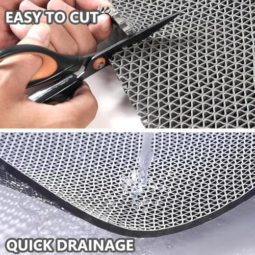 Thick PVC Drainage Floor Mat 2x88FT, Non Slip Flooring Mats Swimming Pool - Image 5